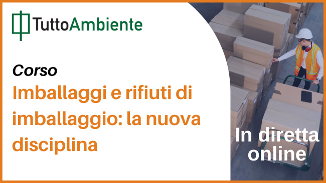 Corso Imballaggi e rifiuti di imballaggio